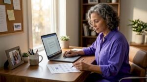 HR leader analyzing talent pipeline at desk
