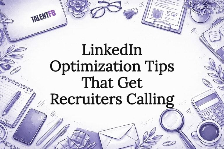 Decorative professional LinkedIn title card illustration