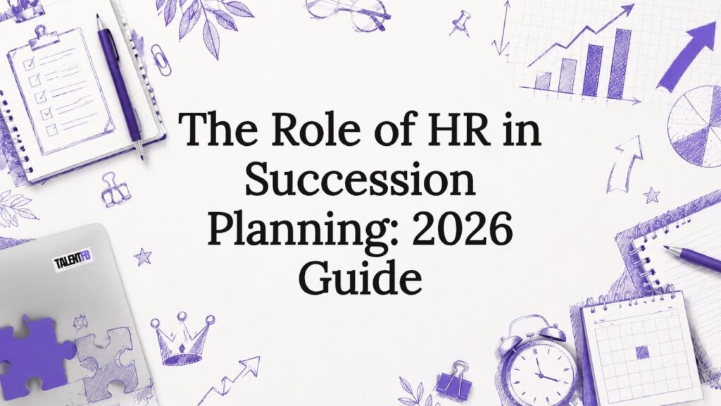 Decorative title card illustration for HR succession