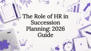 Decorative title card illustration for HR succession