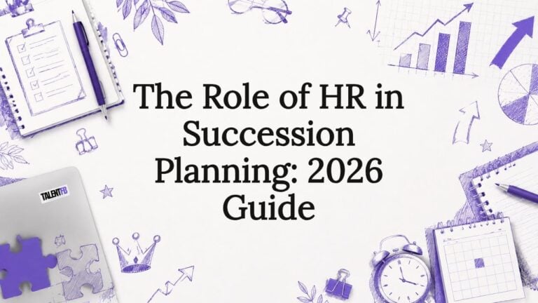 Decorative title card illustration for HR succession