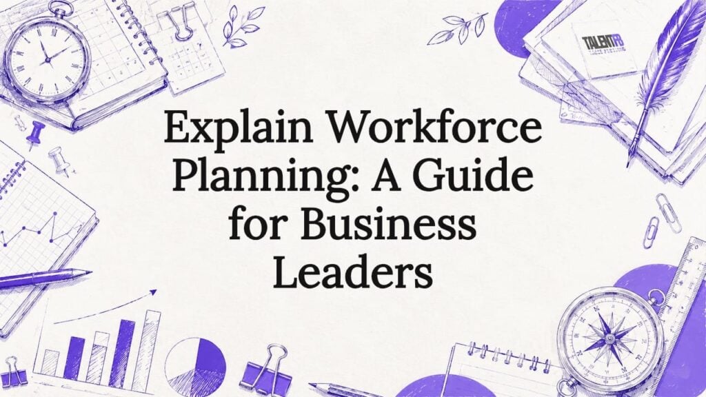 Decorative title card illustration for workforce planning article