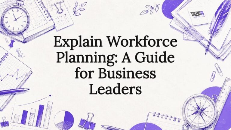 Decorative title card illustration for workforce planning article