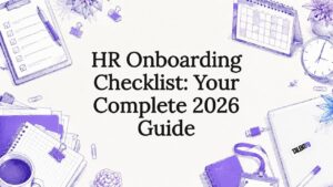 Decorative onboarding checklist title card
