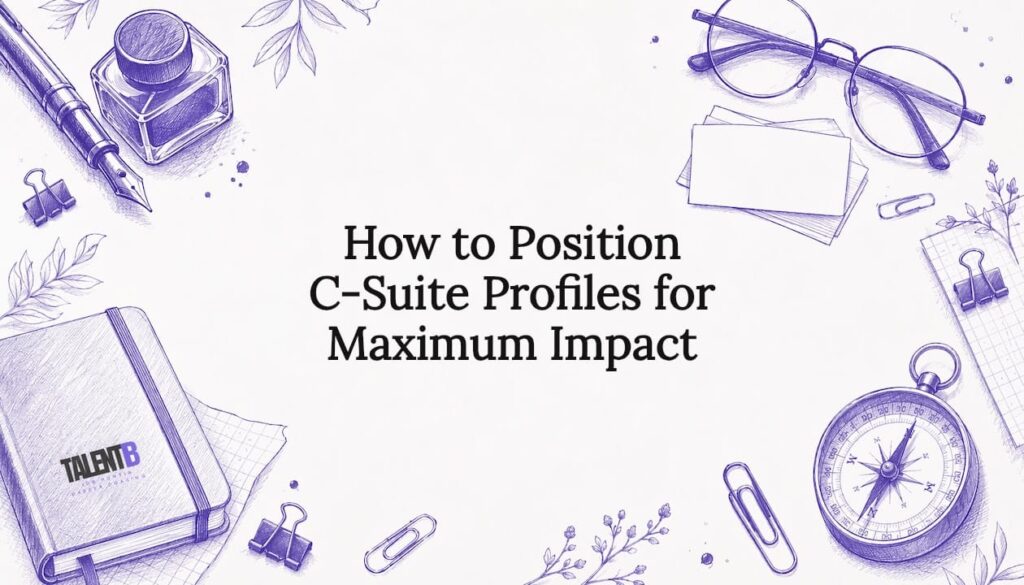Decorative professional title card illustration