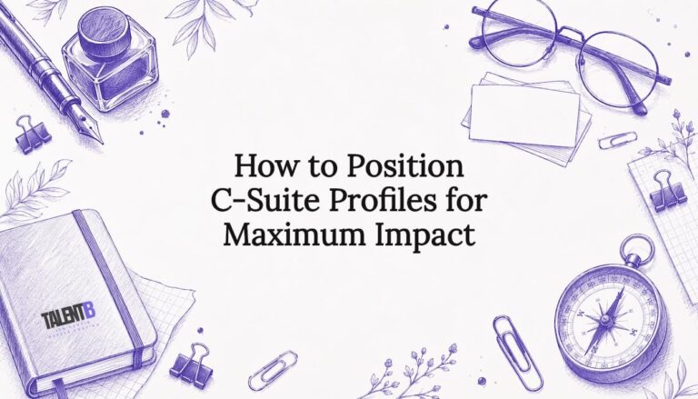 Decorative professional title card illustration