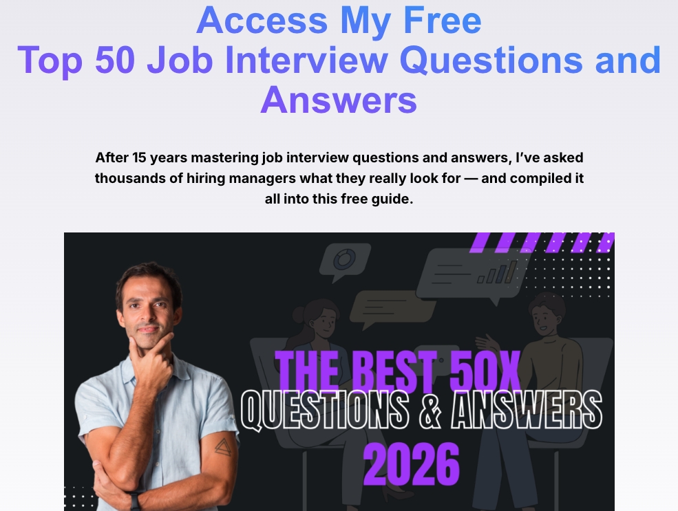 The best 50x questions with answers that everyone must prepare before any job interview