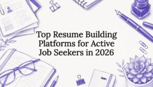 Decorative resume building article title card