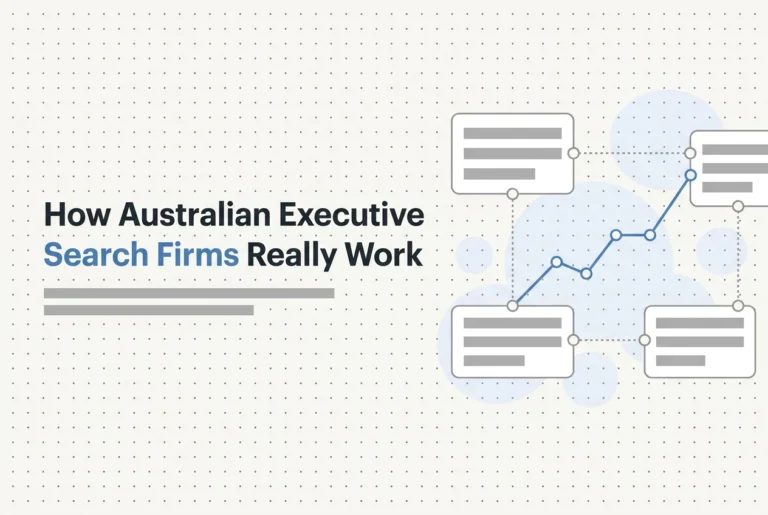 Professional header image for educational tutorial: How Australian Executive Search Firms Really Work for You